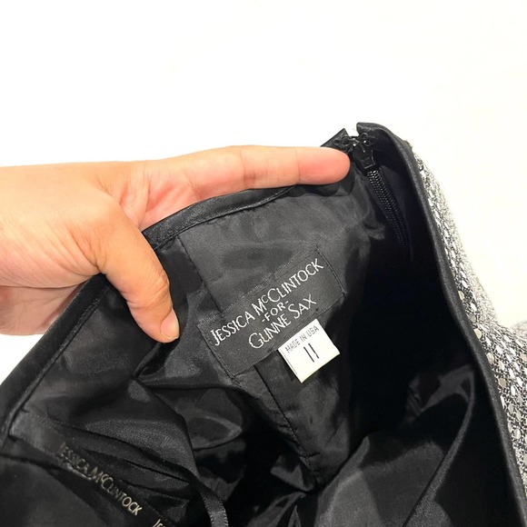 Vintage Gunne Sax Jessica Mcclintock Strapless Sequin Dress - Picture 5 of 6